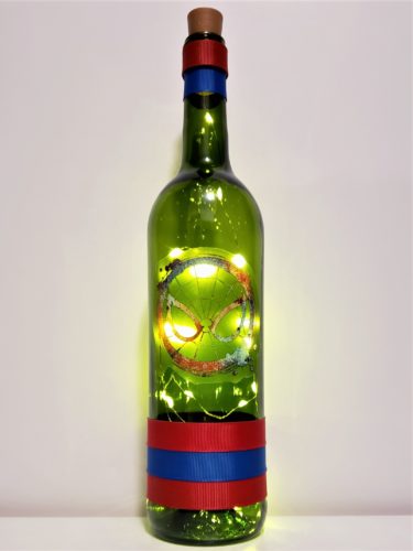 Spiderman bottle light.