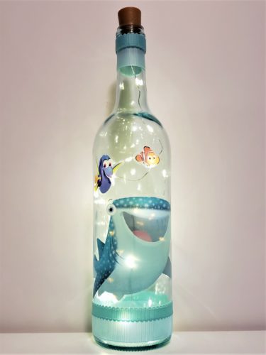 Bottle light with Finding Dory characters.