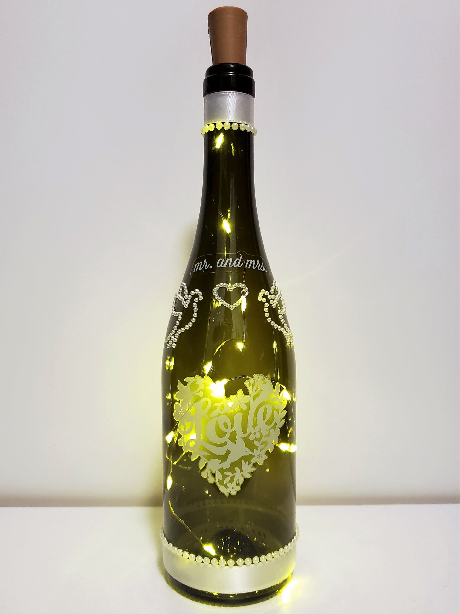 Love and wedding bottle light collection